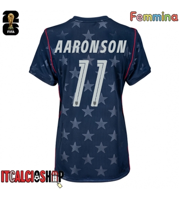 Stati Uniti Brenden Aaronson #11 Seconda Maglia Femmina Mondiali 2026 Manica Corta